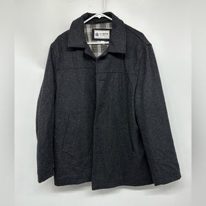 J. Crew Men's wool coat with quilted lining